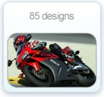 Motorcycle decals from Demon Graphics