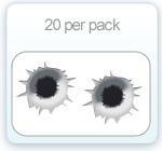 Bullet holes from Demon Graphics