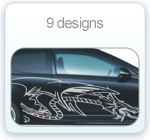 Dragon decals made by Demon Graphics