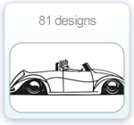 Miscellaneous car stickers by Demon Graphics