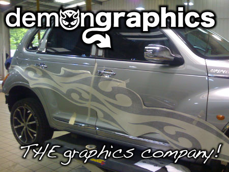 demon graphcs logo Vehicle side graphics 1