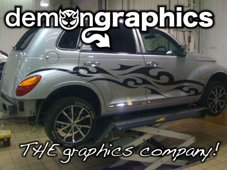 demon graphcs logo Vehicle side graphics 2