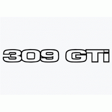 Old Skool Classic Vinyl Sticker: 309 GTi