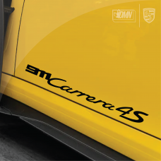 Porsche 911 Carrera 4S Badge Vinyl Sticker