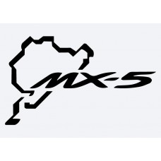 Mazda MX5 Nurburgring Adhesive Vinyl Sticker