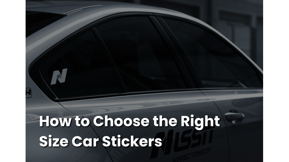 How to Choose the Right Size Car Stickers