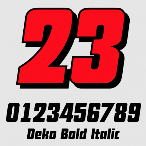 Motorbike Race Numbers (4 pack) #1