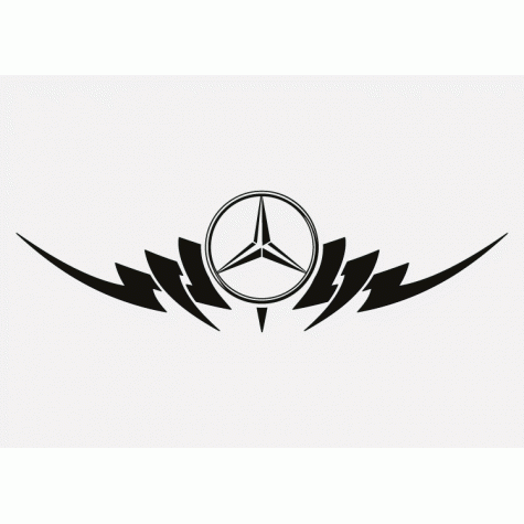 MERCEDES Tribal Sticker