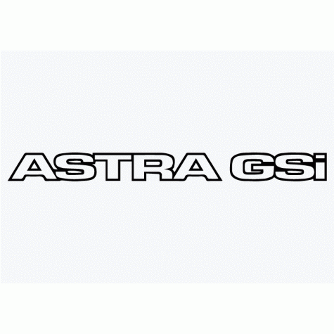 Old Skool Classic Vinyl Sticker: Astra GSi