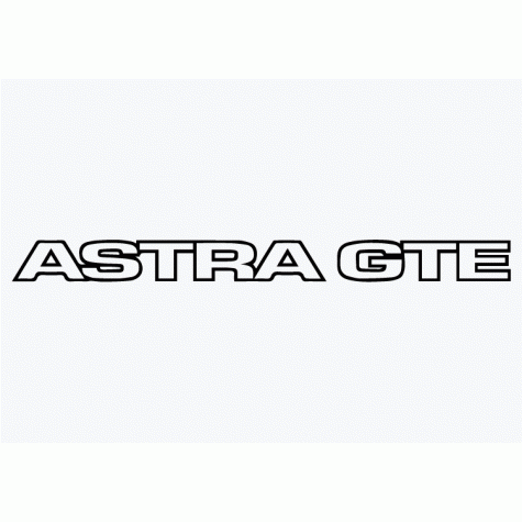 Old Skool Classic Vinyl Sticker: Astra GTE