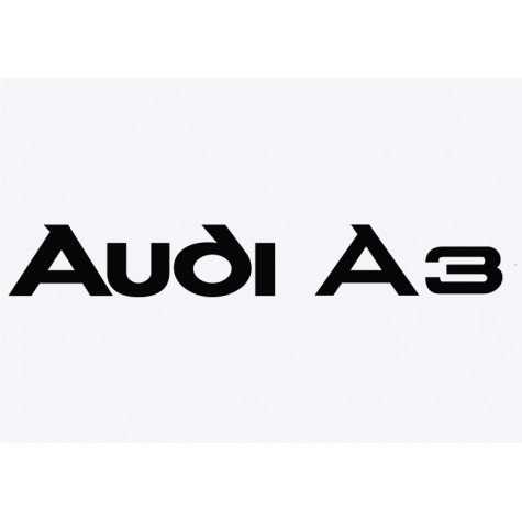 Audi A3 Adhesive Vinyl Sticker