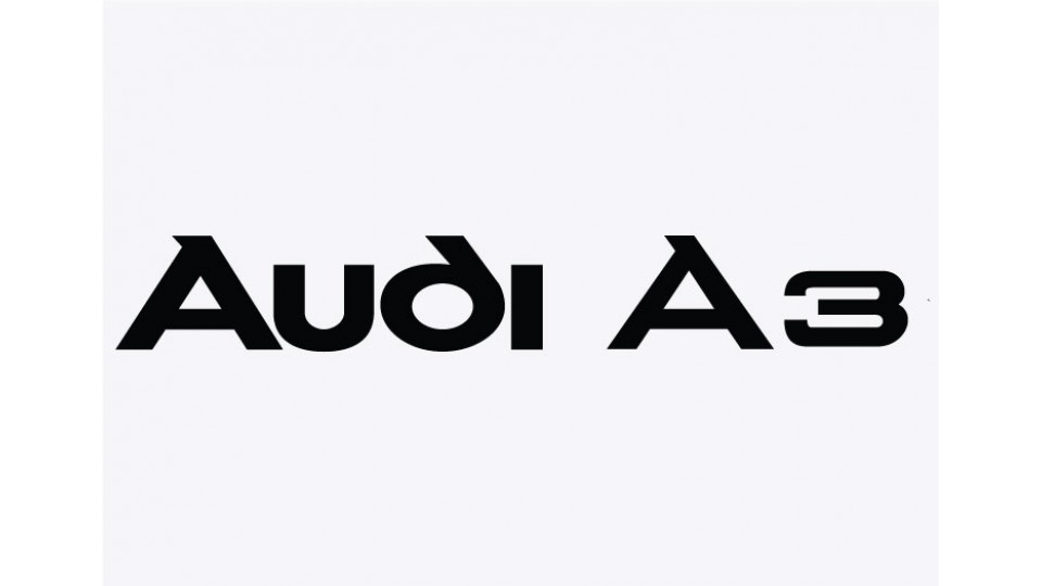 Audi A3 Adhesive Vinyl Sticker