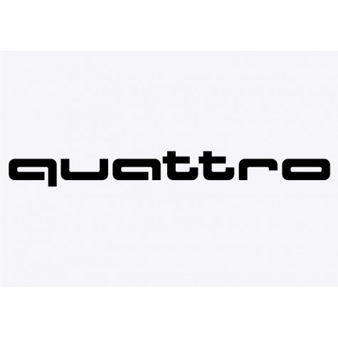 Audi Quattro Adhesive Vinyl Sticker