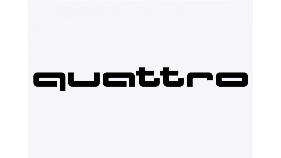 Audi Quattro Adhesive Vinyl Sticker