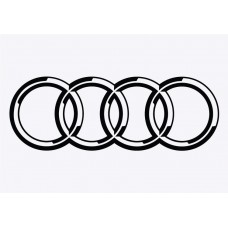 Audi Rings Adhesive Vinyl Sticker