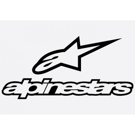 Bike Decal Sponsor Sticker -  Alpine Stars # 1