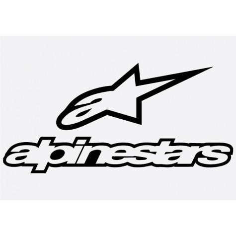 Bike Decal Sponsor Sticker -  Alpinestars # 1