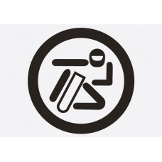 Bike Decal Sponsor Sticker -  Knee Down