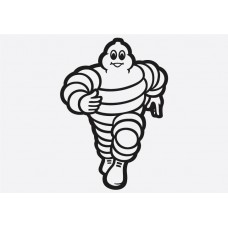 Bike Decal Sponsor Sticker - Michelin Man