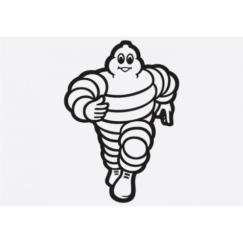 Bike Decal Sponsor Sticker - Michelin Man