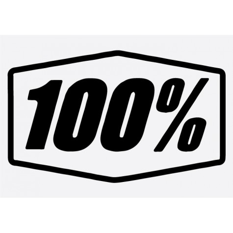 Bike Decal Sponsor Sticker -  100%