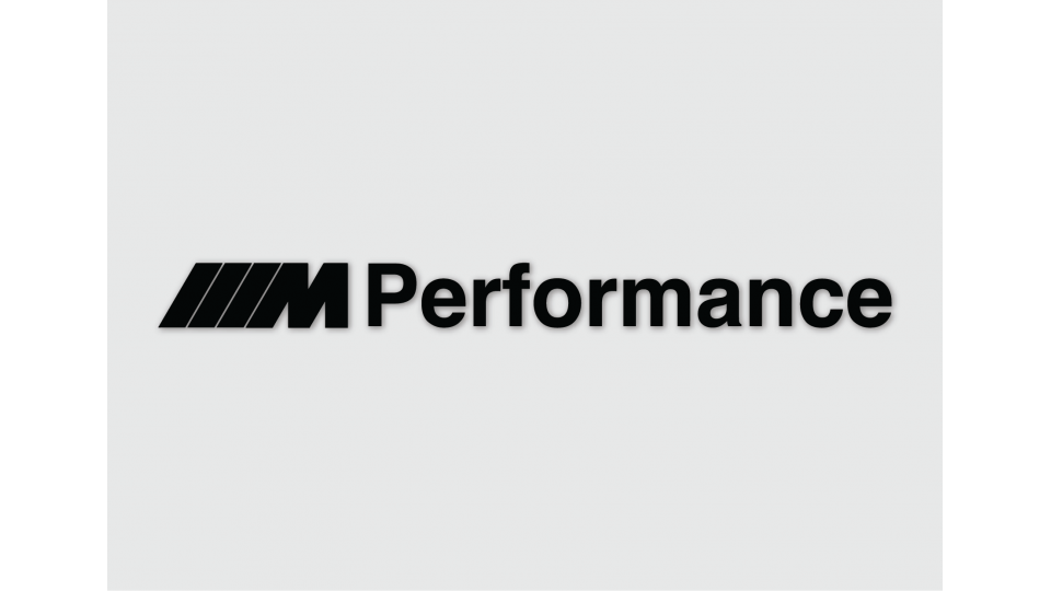BMW M Performance Badge Adhesive Vinyl Sticker
