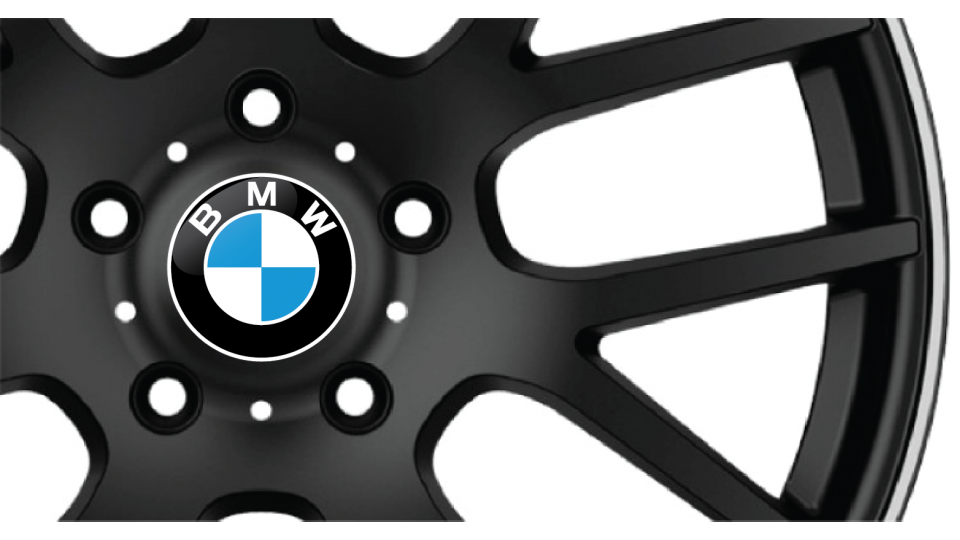 BMW Gel Domed Wheel Badges (Set of 4)