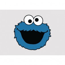 Cookie Monster Full Colour Vinyl Sticker