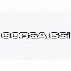 Old Skool Classic Vinyl Sticker: Corsa GSi