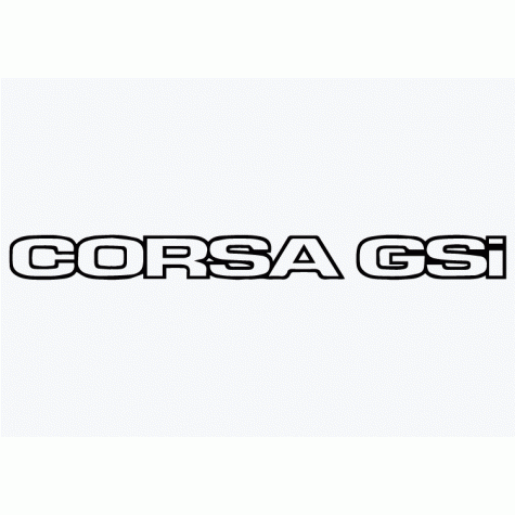 Old Skool Classic Vinyl Sticker: Corsa GSi