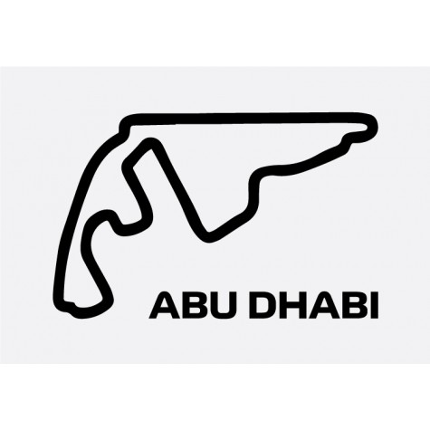 Abu Dhabi Track Formula 1 Sticker