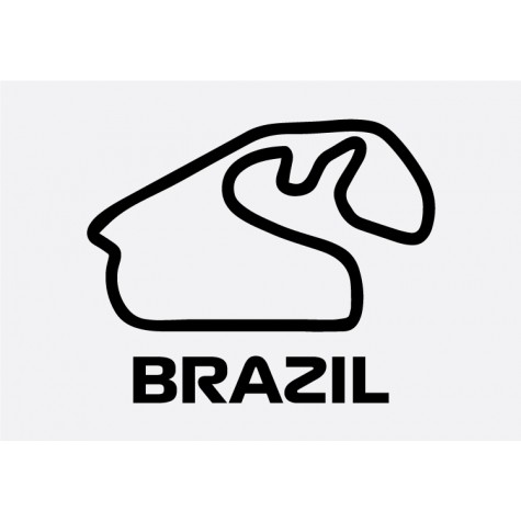 Brazil Track Formula 1 Sticker
