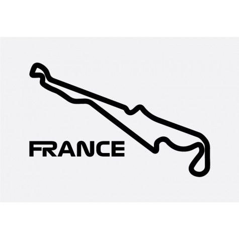 France Track Formula 1 Sticker
