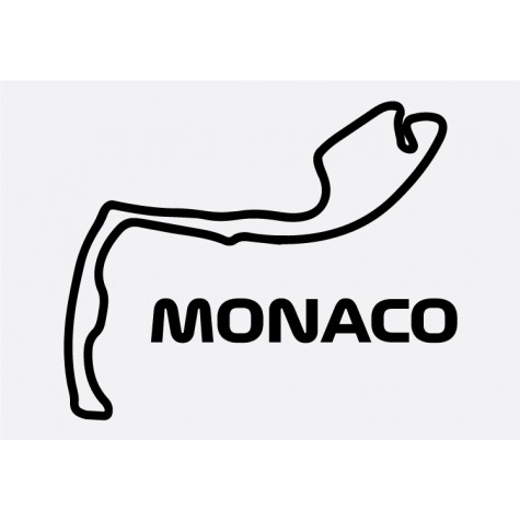 Monaco Track Formula 1 Sticker