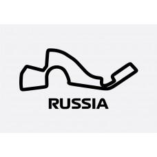 Russia Track Formula 1 Sticker