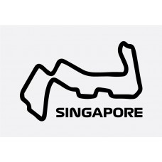 Singapore Track Formula 1 Sticker