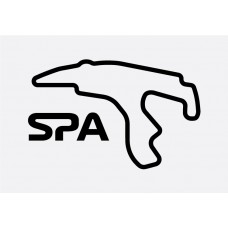 Spa Track Formula 1 Sticker