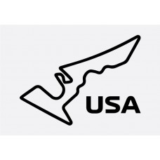 USA Track Formula 1 Sticker