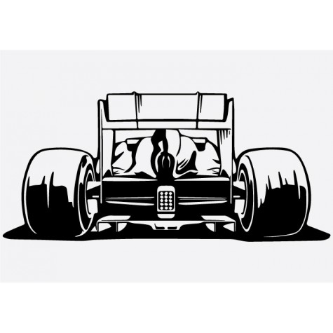 F1 Car Rear Formula 1 Sticker
