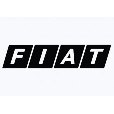 Fiat Badge Classic Adhesive Vinyl Sticker #1