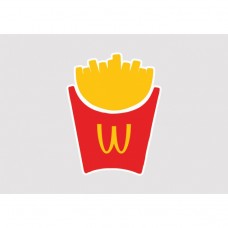 McDonalds Fries Full Colour Vinyl Sticker