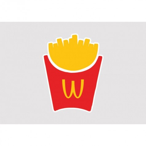 McDonalds Fries Full Colour Vinyl Sticker