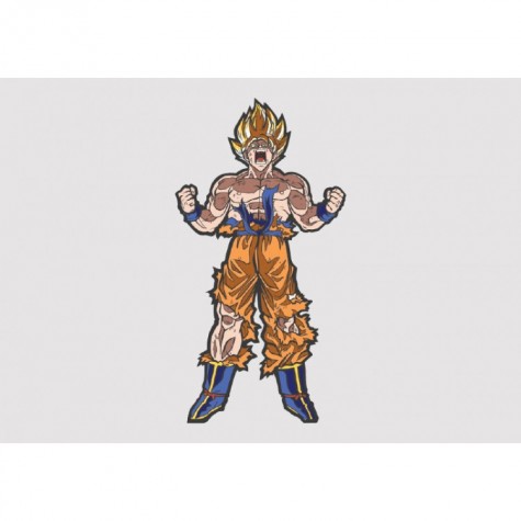 Super Saiyan Goku Full Colour Vinyl Sticker