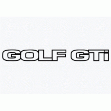 Old Skool Classic Vinyl Sticker: Golf GTi