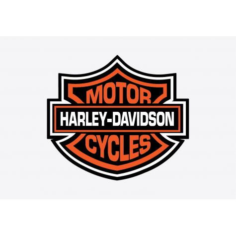 Harley Davidson Badge Adhesive Vinyl Sticker