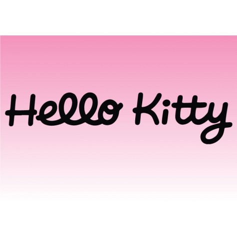 Hello Kitty Text vinyl sticker