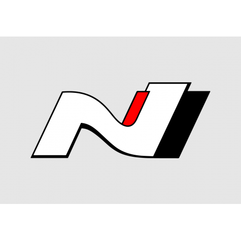 Hyundai N Full Colour Adhesive Vinyl Sticker