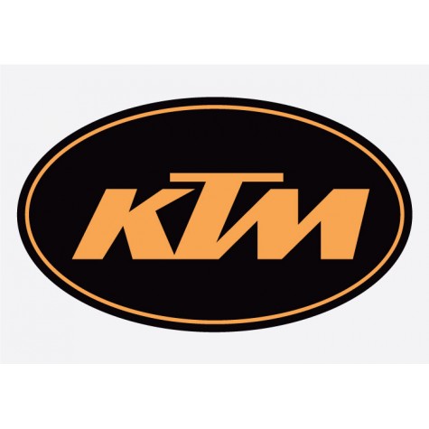 KTM Badge 2 colour Adhesive Vinyl Sticker