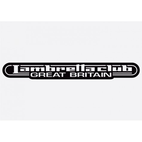 Lambretta Great Britain Badge Adhesive Vinyl Sticker