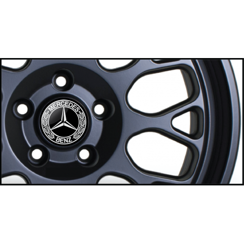 Mercedes Classic Gel Domed Wheel Badges (Set of 4)